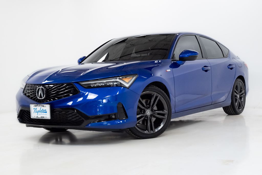 Apex Blue Pearl 2023 Acura Integra FWD with Technology and A-SPEC Package Sedan Front-Wheel Drive Continuously Variable Transmission