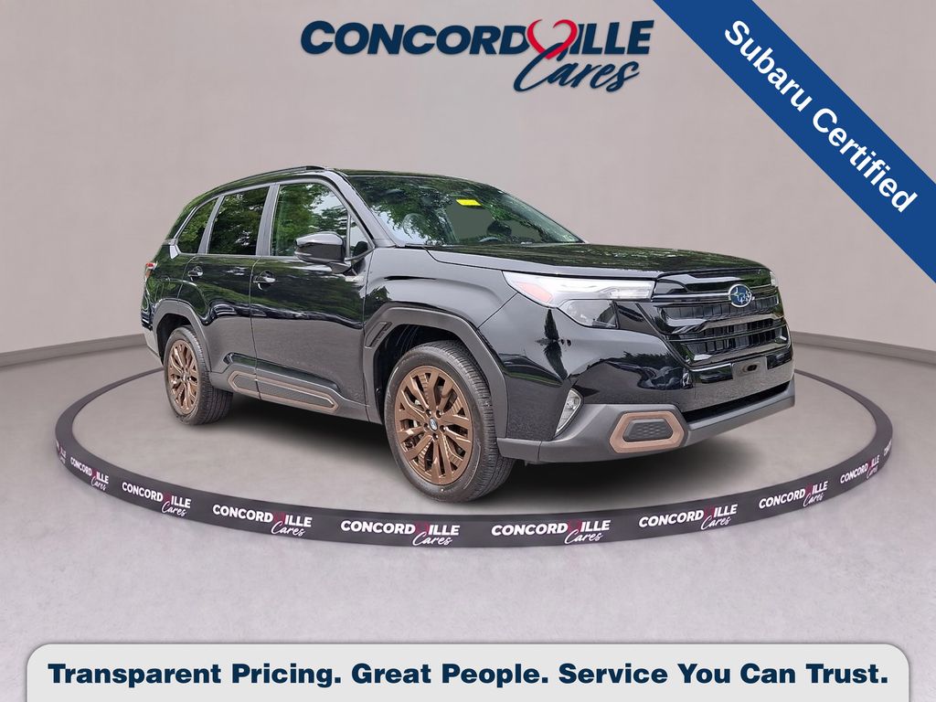 Crystal Black Silica 2025 Subaru Forester Hybrid SUV / Crossover All-Wheel Drive Continuously Variable Transmission