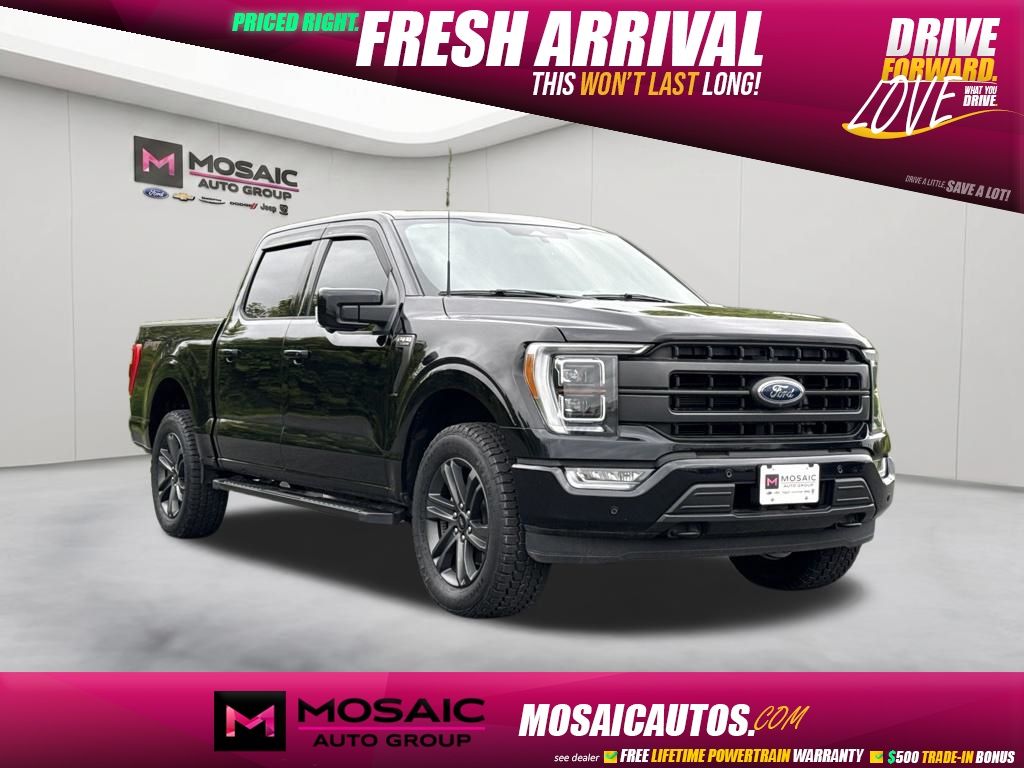 Black 2023 Ford F-150 Pickup Truck Four-Wheel Drive Automatic