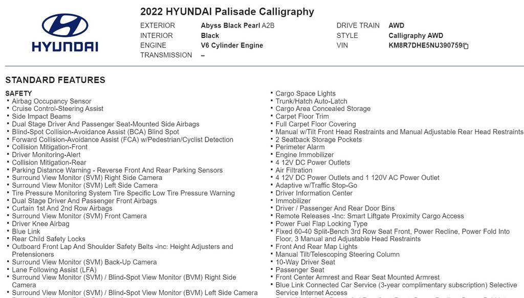 2022 Hyundai Palisade Calligraphy 19