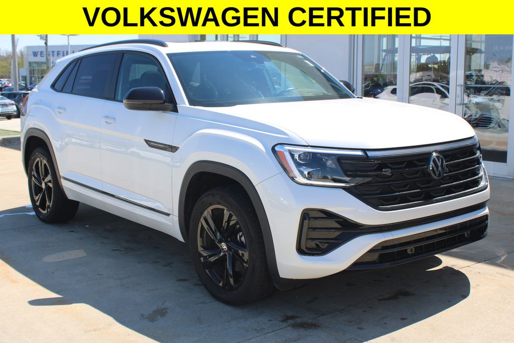 Pure White 2025 Volkswagen Atlas Cross Sport SUV / Crossover All-Wheel Drive 8-Speed Automatic