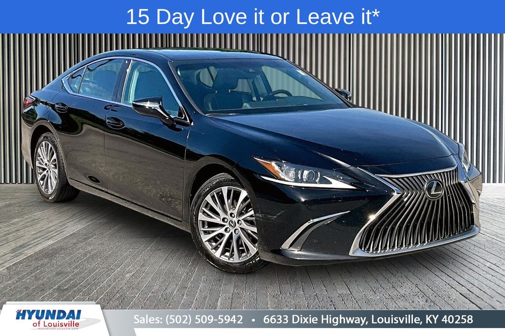 Black (Obsidian) 2021 Lexus ES 250 AWD Sedan All-Wheel Drive 8-Speed Automatic
