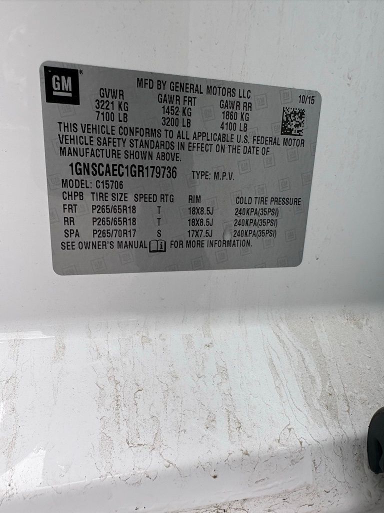 Thumbnail: 2016 Chevrolet Tahoe - 10