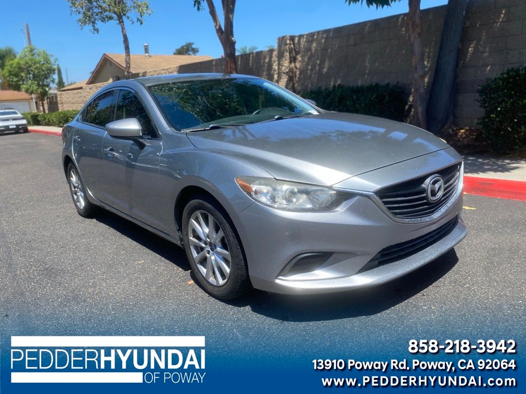 Liquid Silver Metallic 2015 Mazda MAZDA6 Sedan Front-Wheel Drive 6-Speed Manual