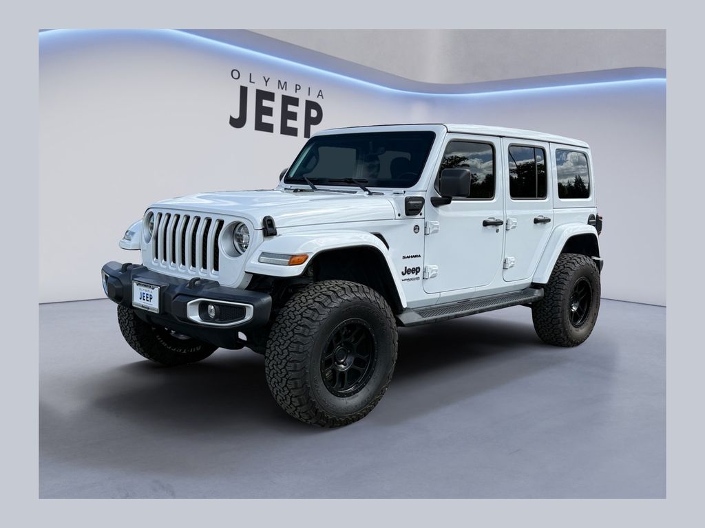 Bright White Clearcoat 2022 Jeep Wrangler 4xe Sahara 4WD SUV / Crossover Four-Wheel Drive 8-Speed Automatic