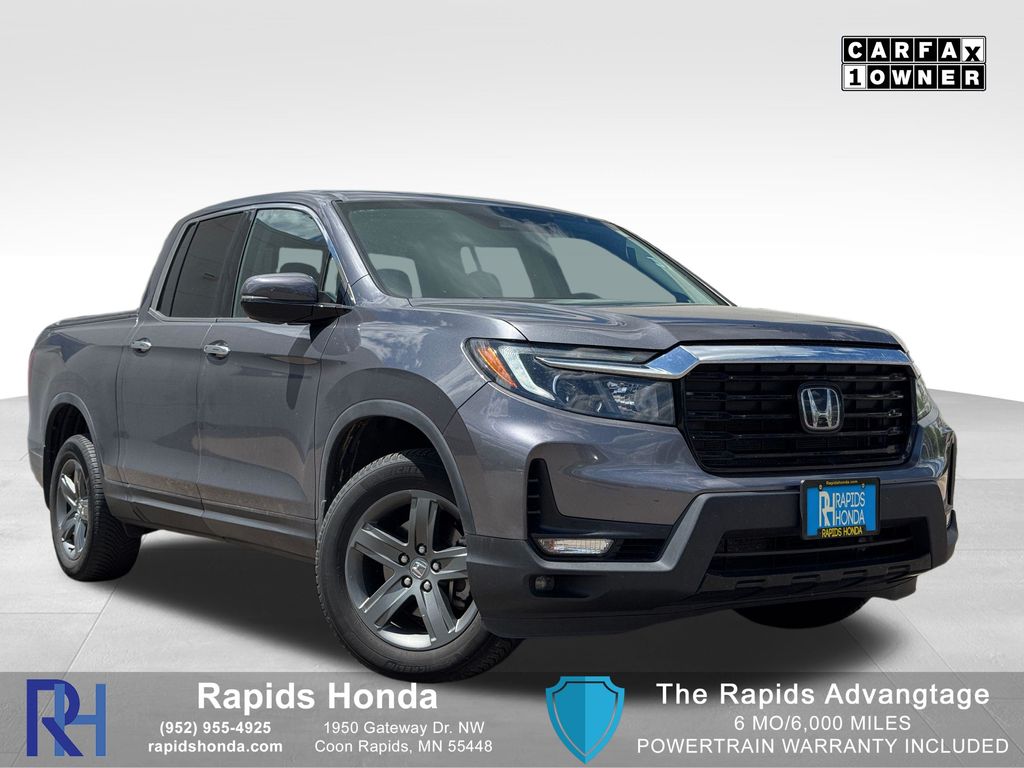 Gray (Modern Steel Metallic) 2023 Honda Ridgeline Pickup Truck All-Wheel Drive 9-Speed Automatic