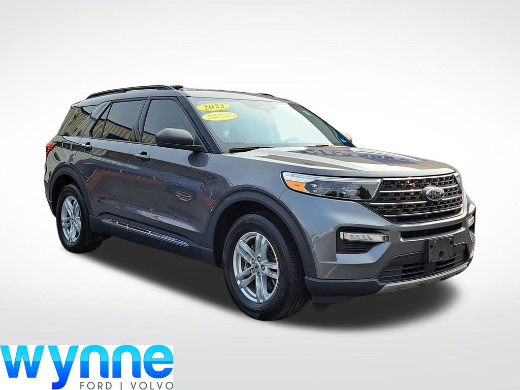 Gray Metallic 2023 Ford Explorer SUV / Crossover Rear-Wheel Drive Automatic
