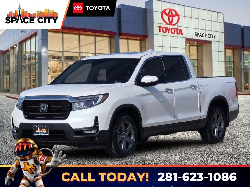 Platinum White Pearl 2023 Honda Ridgeline Pickup Truck All-Wheel Drive 9-Speed Automatic