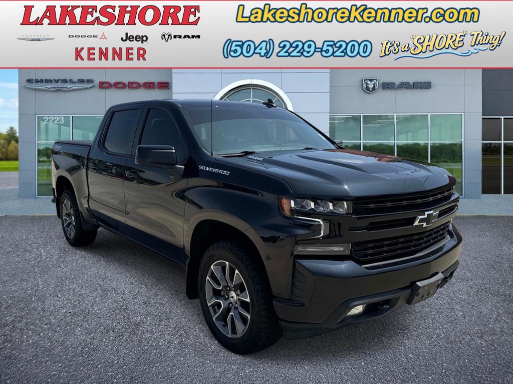 Black 2022 Chevrolet Silverado 1500 Pickup Truck Four-Wheel Drive Automatic