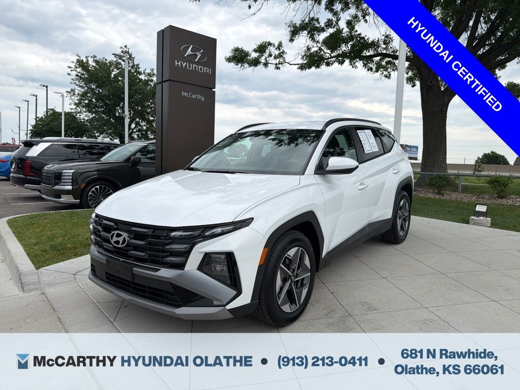 White Pearl 2025 Hyundai Tucson SEL FWD SUV / Crossover Front-Wheel Drive 8-Speed Automatic
