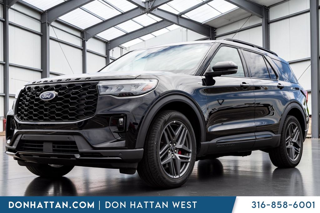 Black Metallic 2025 Ford Explorer SUV / Crossover All-Wheel Drive Automatic