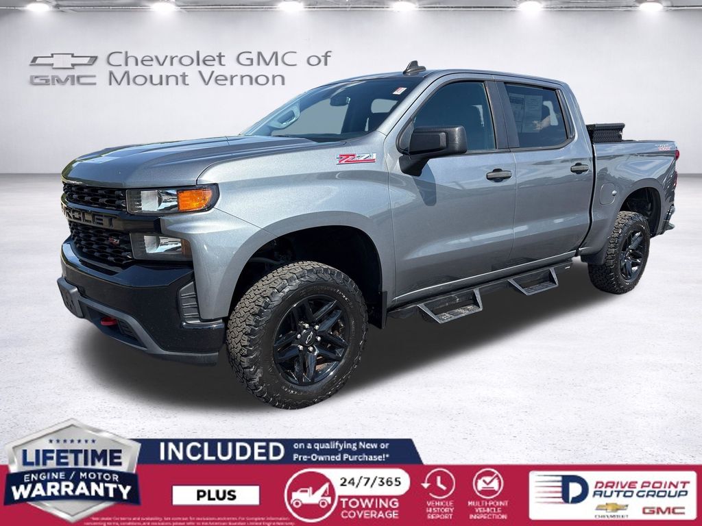Gray (Satin Steel Metallic) 2020 Chevrolet Silverado 1500 Pickup Truck Four-Wheel Drive 6-Speed Automatic Overdrive