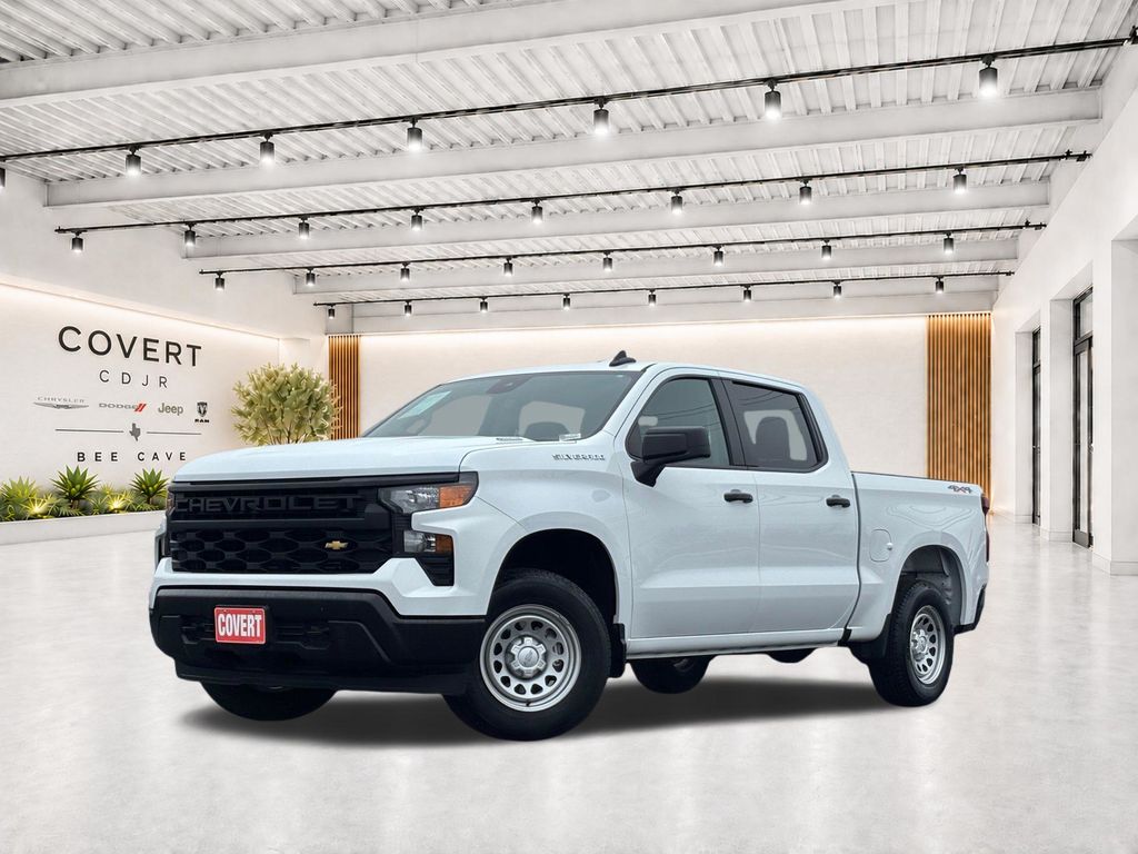 Used Car 2025 Chevrolet Silverado 1500  Crew Pickup 4wd Crew Cab 147 Work Truck Four Wheel Drive For Sale Under $40,000 In Austin, Texas