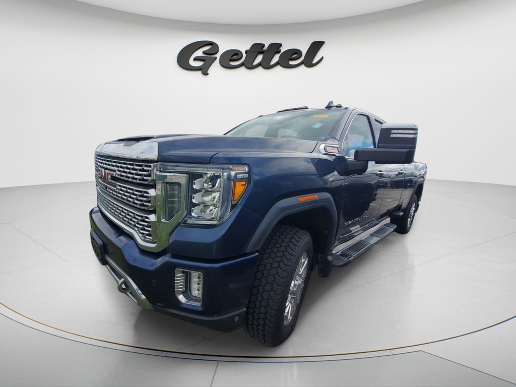 Pacific Blue Metallic 2020 GMC Sierra 3500HD Denali Crew Cab 4WD Pickup Truck Four-Wheel Drive Automatic