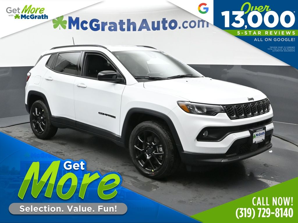 Bright White Clearcoat 2026 Jeep Compass Latitude 4WD SUV / Crossover Four-Wheel Drive 8-Speed Automatic