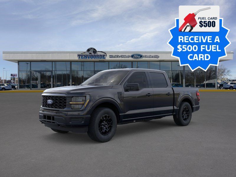 Agate Black Metallic 2026 Ford F-150 STX SuperCrew 4WD Pickup Truck Four-Wheel Drive Automatic
