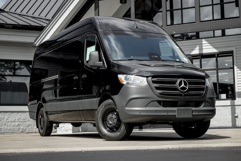 Jet Black 2026 Mercedes-Benz Sprinter Cargo Van Rear-Wheel Drive 9-Speed Automatic