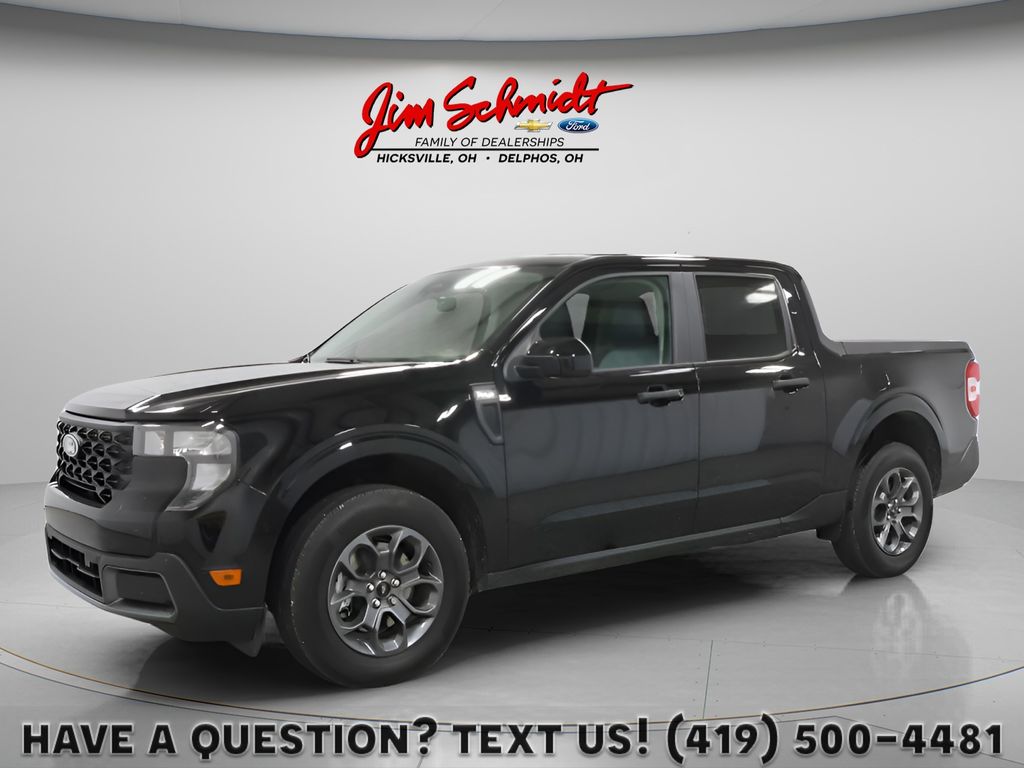 Shadow Black 2025 Ford Maverick XLT SuperCrew FWD Pickup Truck Front-Wheel Drive Continuously Variable Transmission