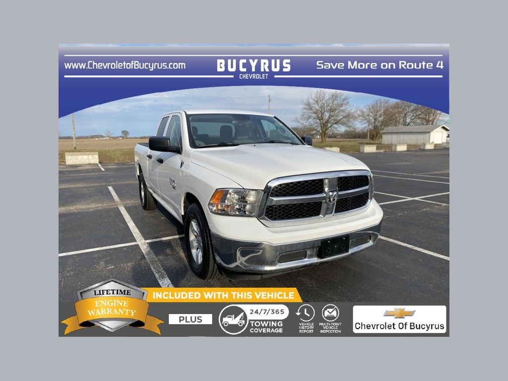 Bright White Clearcoat 2024 RAM 1500 Classic SLT Quad Cab RWD Pickup Truck 4X2 8-Speed Automatic