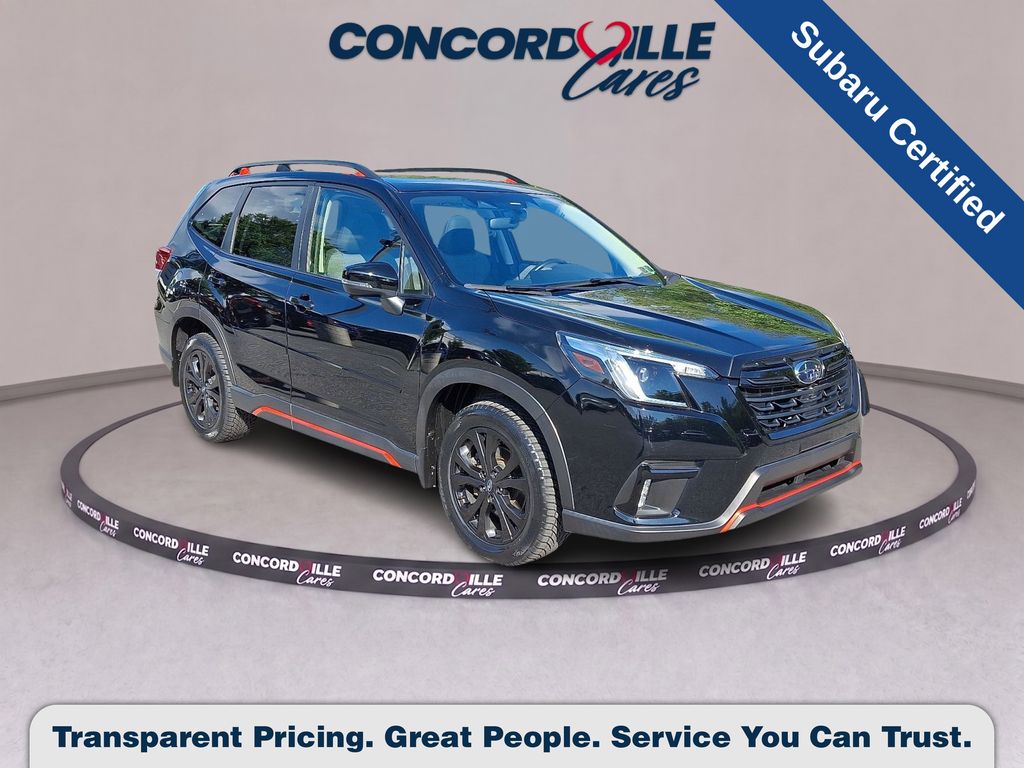 Crystal Black Silica 2023 Subaru Forester SUV / Crossover All-Wheel Drive Continuously Variable Transmission