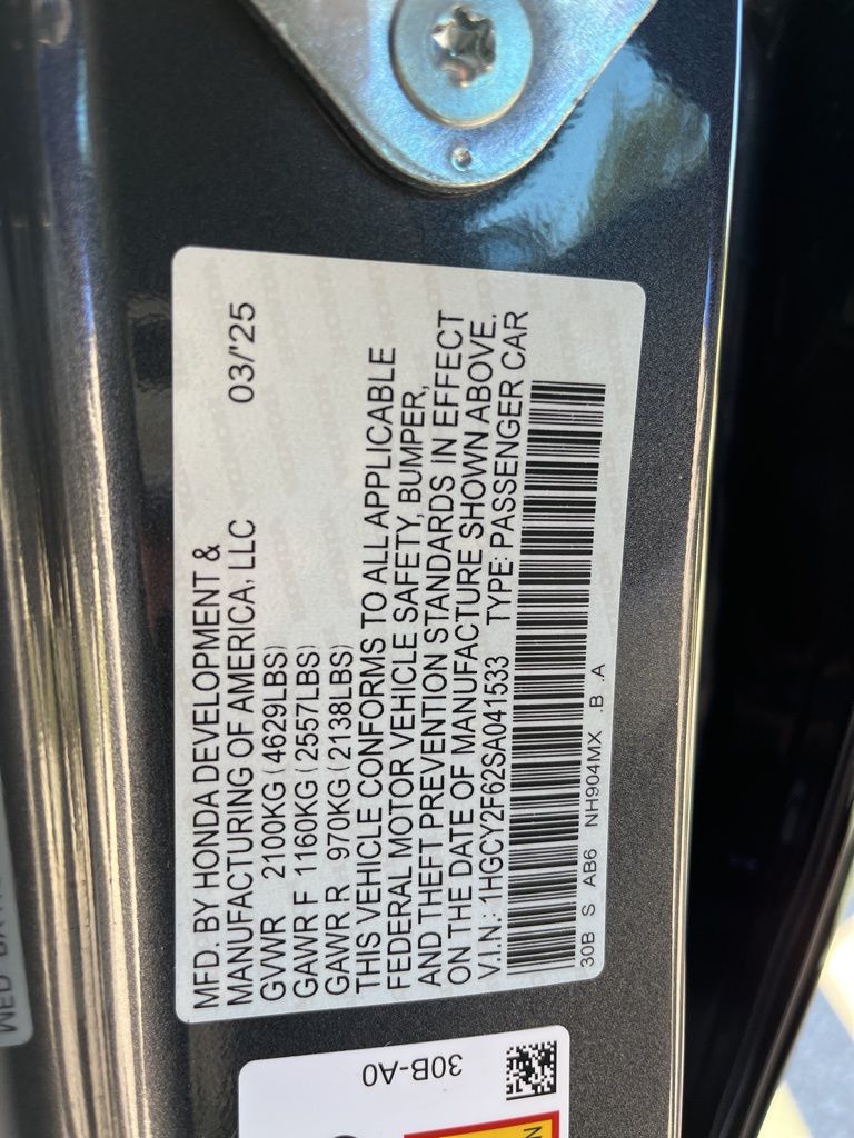2025 Honda Accord EX-L 5