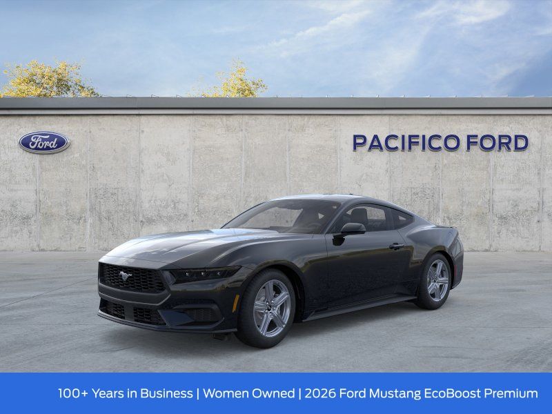 Shadow Black 2026 Ford Mustang Coupe Rear-Wheel Drive Automatic