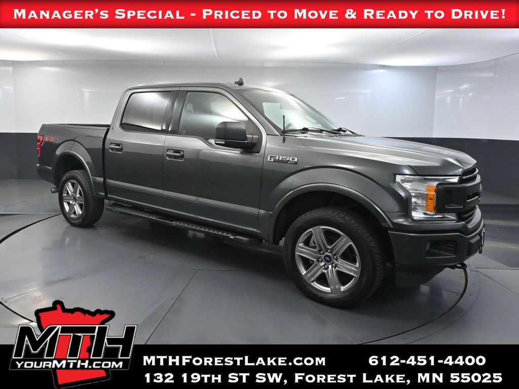 Gray 2019 Ford F-150 Pickup Truck Four-Wheel Drive Automatic