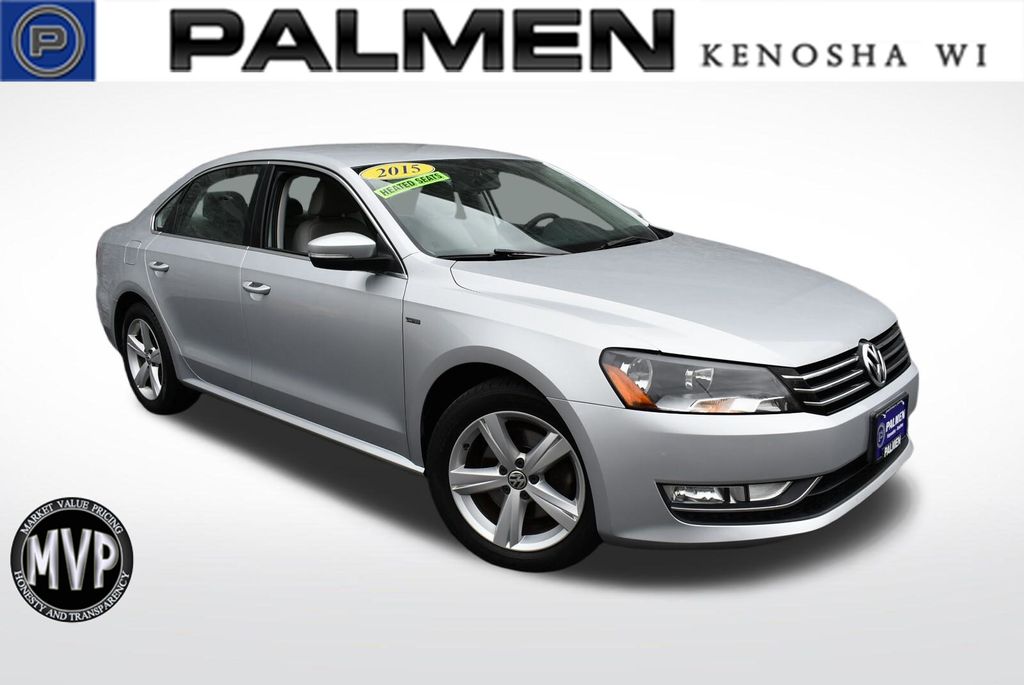 Reflex Silver Metallic 2015 Volkswagen Passat 1.8T Limited Edition FWD Sedan Front-Wheel Drive 6-Speed Automatic