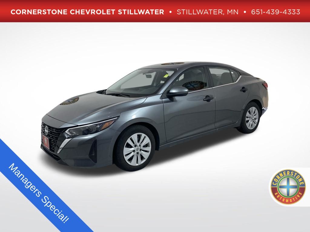 Gray (Gun Metallic) 2025 Nissan Sentra Sedan Front-Wheel Drive Continuously Variable Transmission