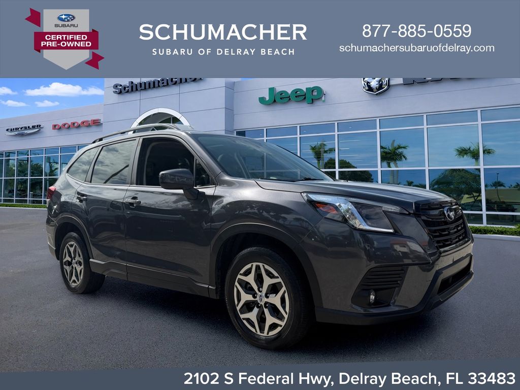 Gray Metallic 2024 Subaru Forester SUV / Crossover All-Wheel Drive Continuously Variable Transmission