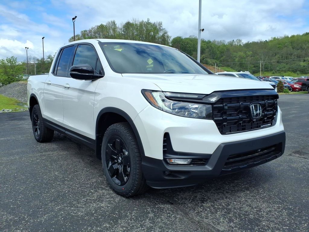 Platinum White Pearl 2026 Honda Ridgeline Black Edition AWD Pickup Truck All-Wheel Drive 9-Speed Automatic
