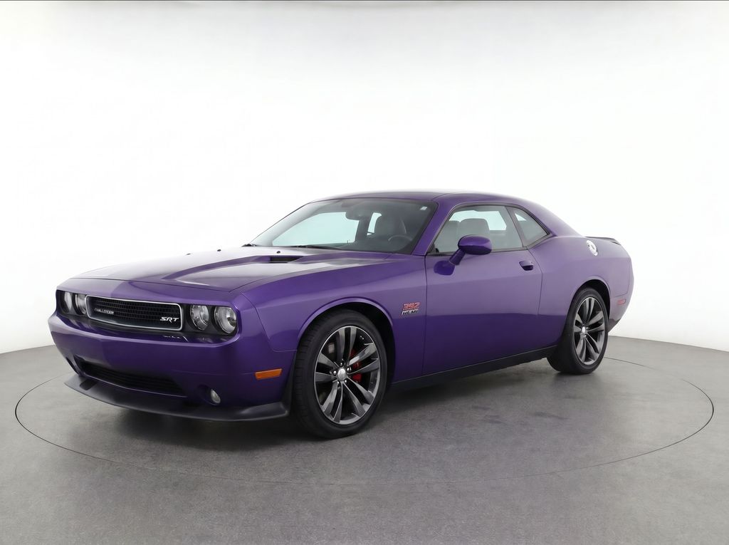 Purple (Plum Crazy Pearlcoat) 2014 Dodge Challenger SRT8 RWD Coupe Rear-Wheel Drive 6-Speed Manual