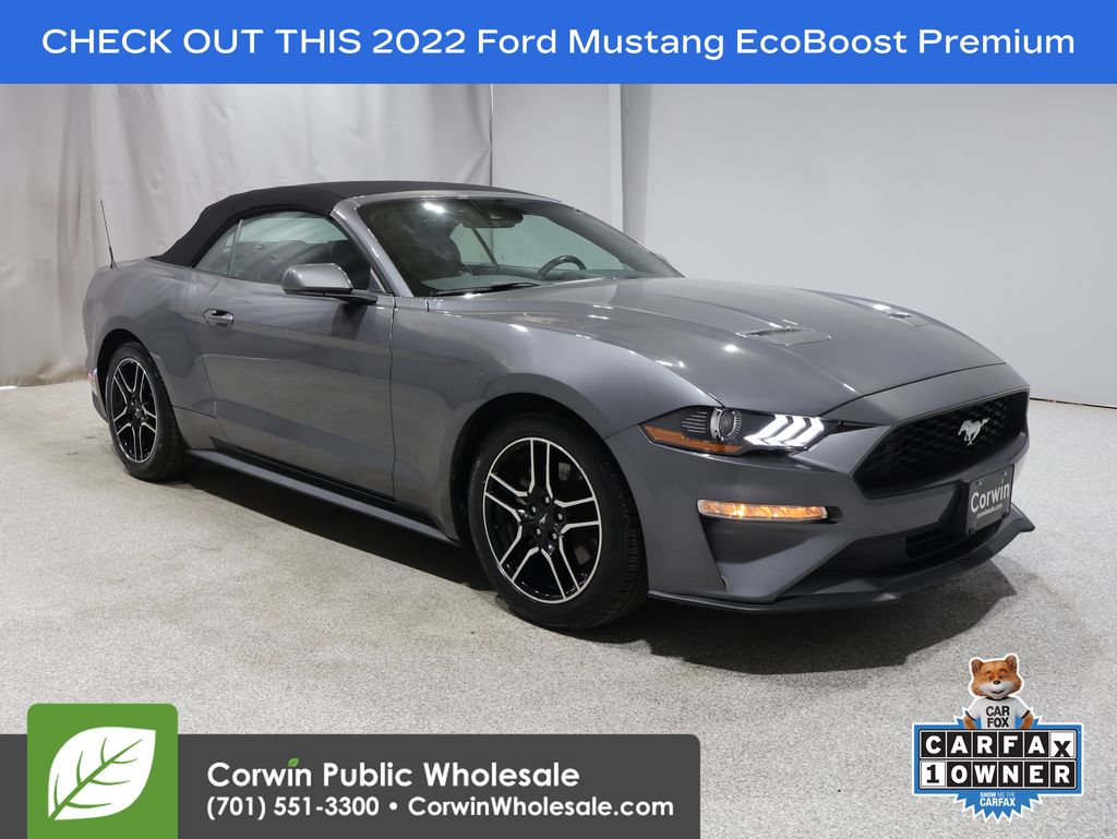  2022 Ford Mustang EcoBoost Premium Convertible RWD   