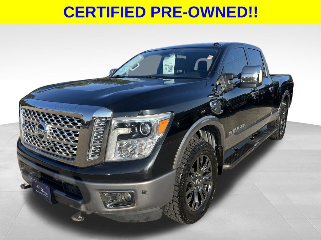 Gray (Magnetic Black) 2017 Nissan Titan Pickup Truck  6-Speed Automatic