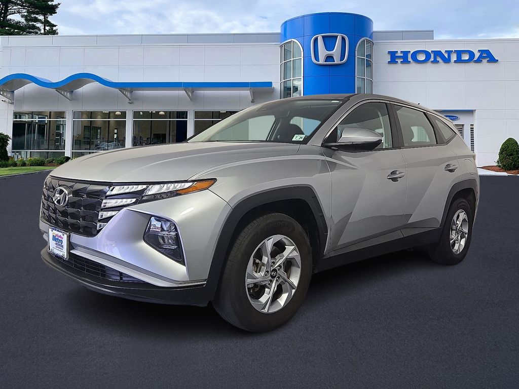 Shimmering Silver 2022 Hyundai Tucson SUV / Crossover All-Wheel Drive 8-Speed Automatic