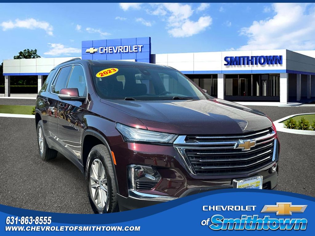 Black Cherry Metallic 2023 Chevrolet Traverse LT Cloth AWD SUV / Crossover Four-Wheel Drive 9-Speed Automatic