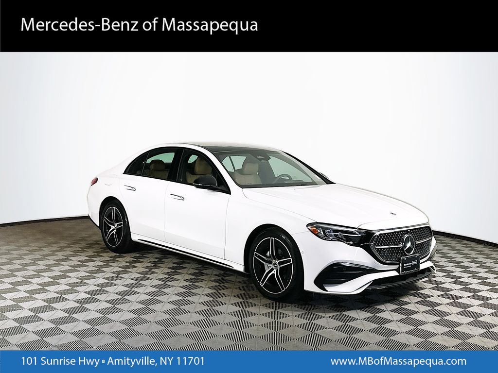 Polar White 2024 Mercedes-Benz E-Class E 350 4MATIC Sedan All-Wheel Drive 9-Speed Automatic