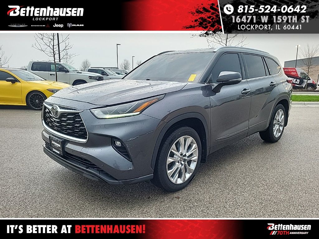 Magnetic Gray 2022 Toyota Highlander Limited AWD SUV / Crossover All-Wheel Drive 8-Speed Automatic