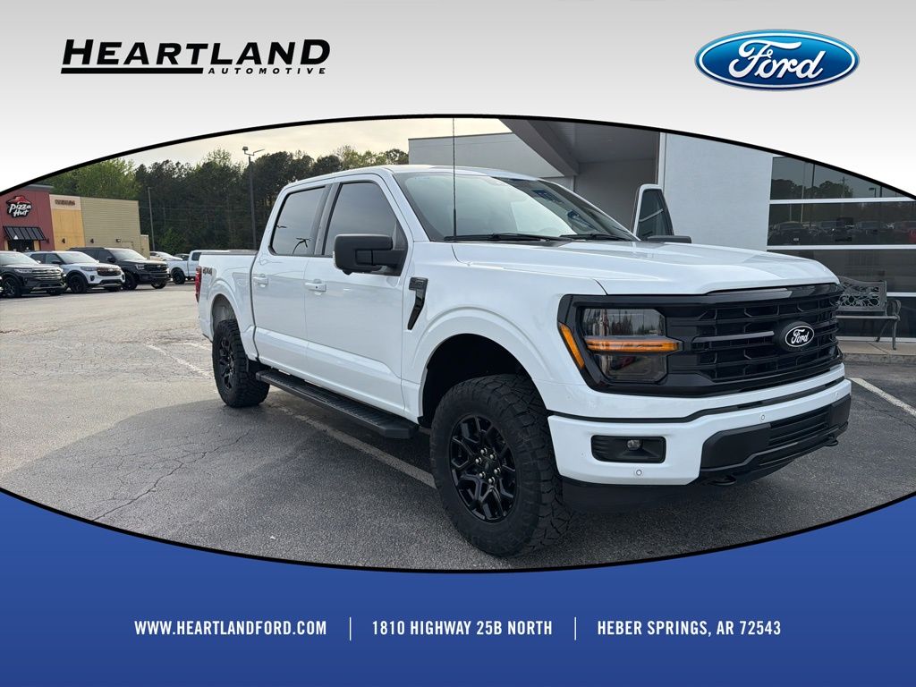 Oxford White 2024 Ford F-150 XLT SuperCrew 4WD Pickup Truck Four-Wheel Drive Automatic