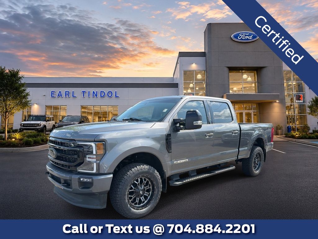 Gray Metallic 2021 Ford F-250 Super Duty Pickup Truck Four-Wheel Drive Automatic