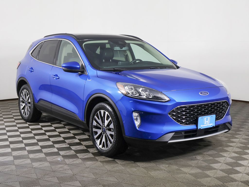 Used 2020 Blue Ford Titanium image 2