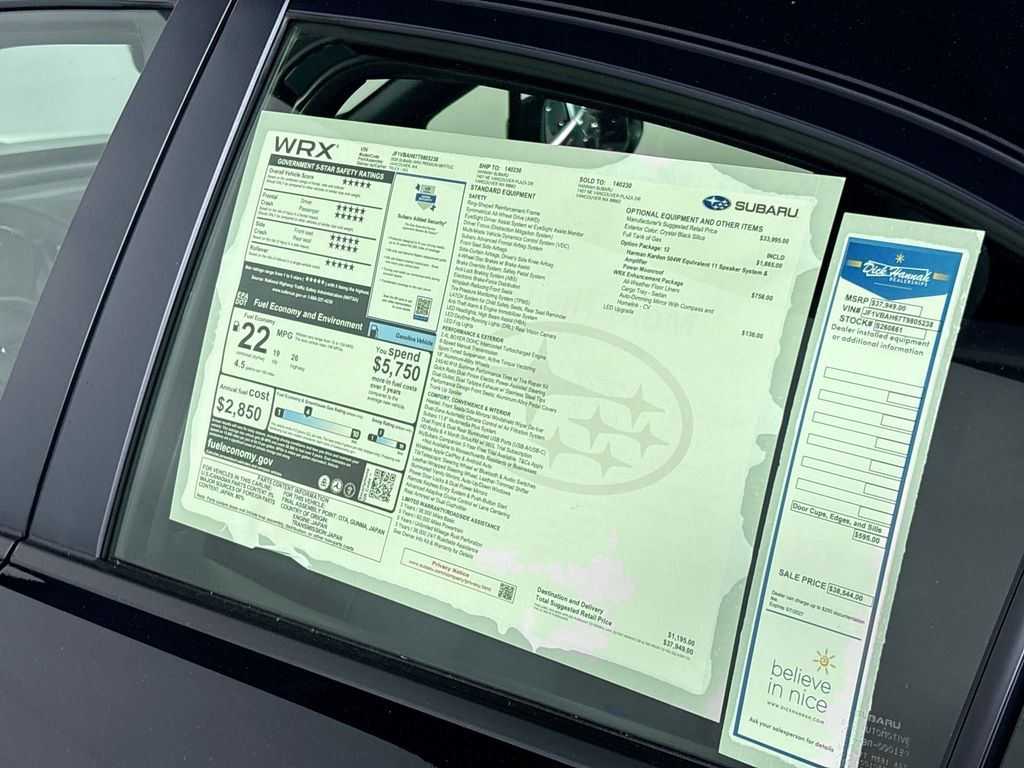 2026 Subaru WRX Premium