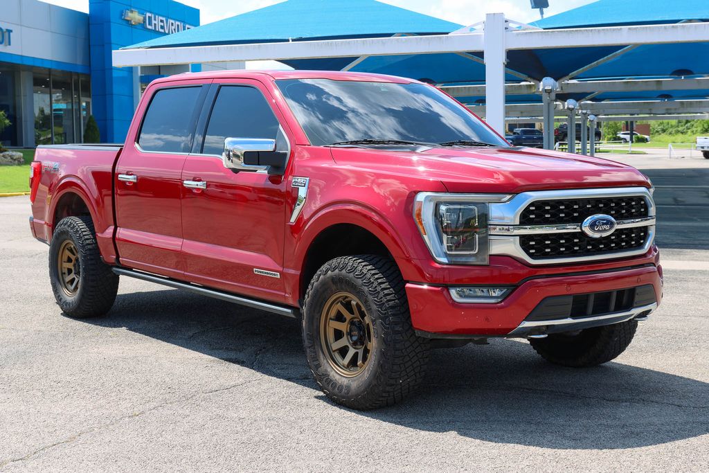 Red Metallic 2021 Ford F-150 Pickup Truck Four-Wheel Drive Automatic