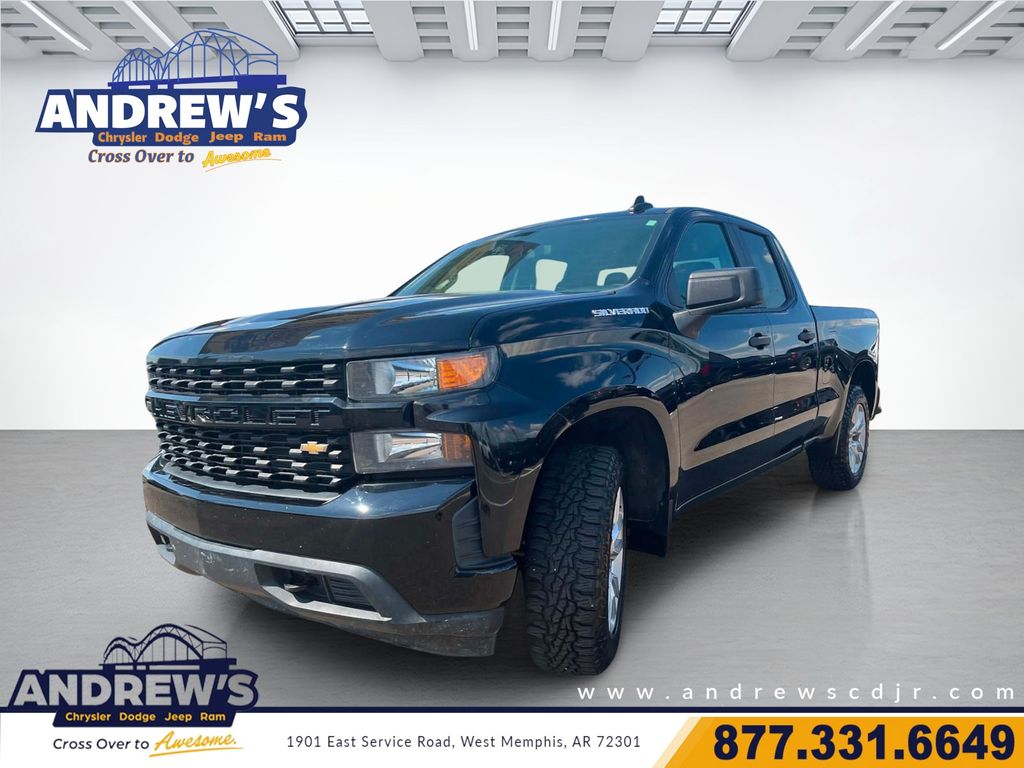 Black 2019 Chevrolet Silverado 1500 Pickup Truck Four-Wheel Drive 6-Speed Automatic Overdrive