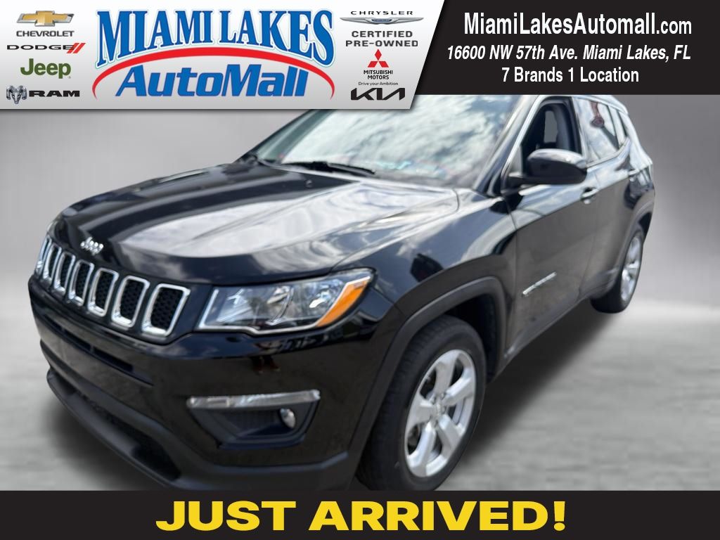 Diamond Black Crystal Pearlcoat 2020 Jeep Compass SUV / Crossover Front-Wheel Drive 6-Speed Automatic