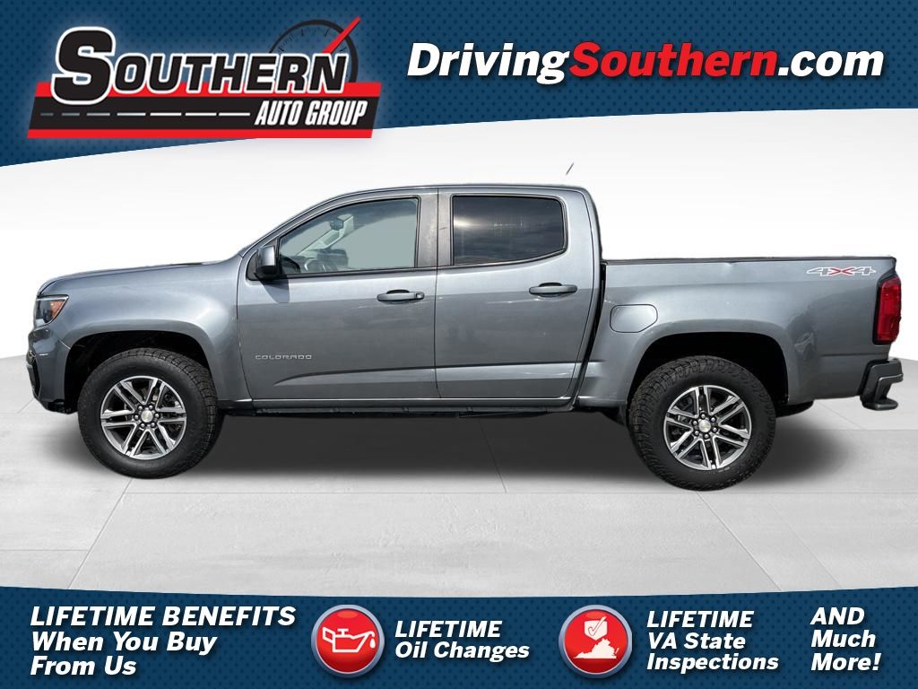 Gray (Satin Steel Metallic) 2022 Chevrolet Colorado Pickup Truck Four-Wheel Drive 8-Speed Automatic