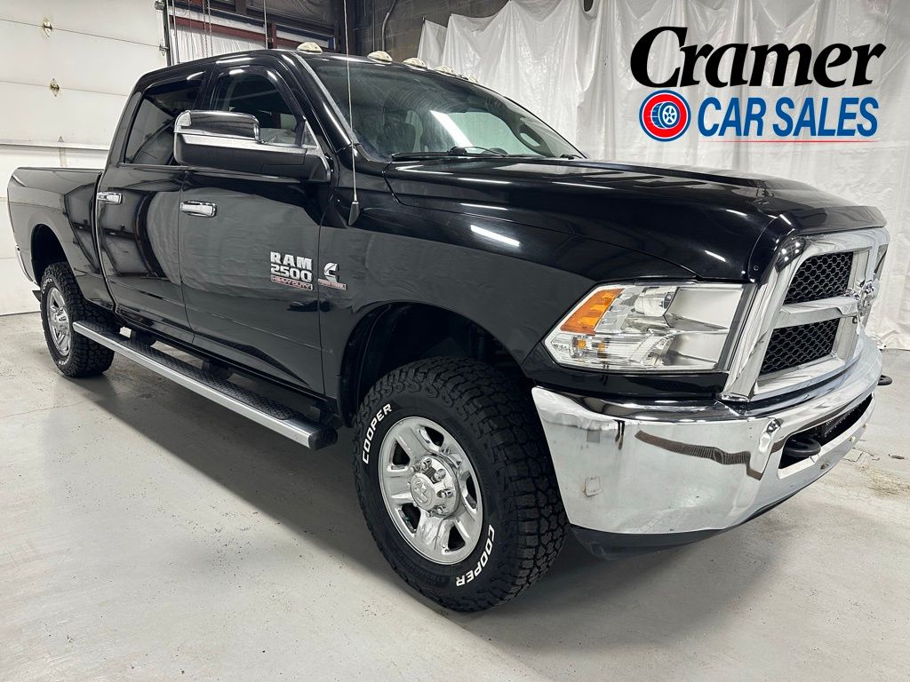 Brilliant Black Crystal Pearlcoat 2016 RAM 2500 Tradesman Crew Cab 4WD Pickup Truck Four-Wheel Drive 6-Speed Automatic