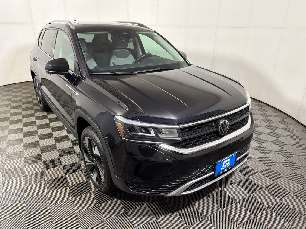 Deep Black 2024 Volkswagen Taos SUV / Crossover All-Wheel Drive 7-Speed Dual Clutch