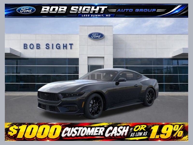 Shadow Black 2026 Ford Mustang Coupe Rear-Wheel Drive Automatic