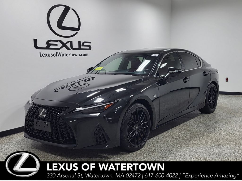 Black (Caviar) 2023 Lexus IS Sedan 6-Speed Automatic